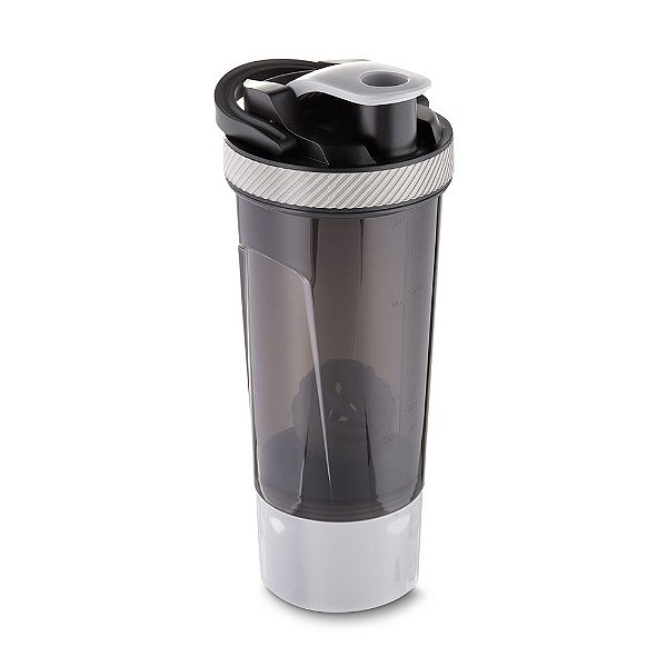 Shakeira coqueteleira 750 ml. com misturador e porta suplemento - Cód.: 14496XQ