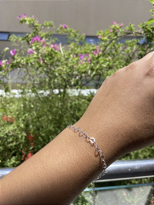 Pulseira corações