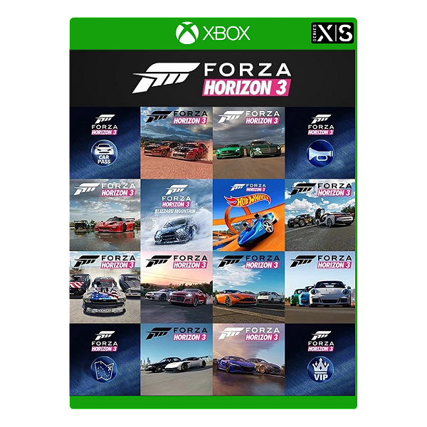 Forza Horizon 3 + Todas as Dlcs - Xbox One e Series S/X - Midia Digital