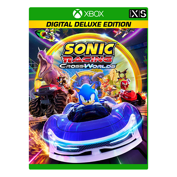 Sonic Racing: CrossWorlds Deluxe - Xbox One e Series S/X - Midia Digital - Sonic Racing CrossWorlds