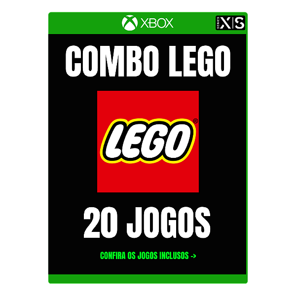 Combo LEGO com 20 Jogos – Xbox One e Xbox Series S/X – Mídia Digital - LEGO Xbox