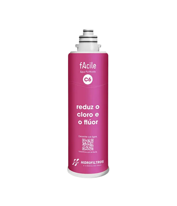 Refil Purificador de Água Facile C6 (Reduzir o Flúor) - Hidrofiltros