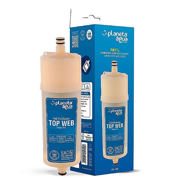 Refil Top Web para purificadores Europa Bliss e Hf By Hebe - Planeta Água