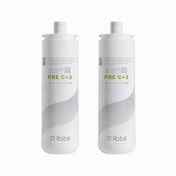 KIT com 2 Refis Pré C+3 para Purificador de água IBBL PFN2000, PFQ2000 e PDF - Original