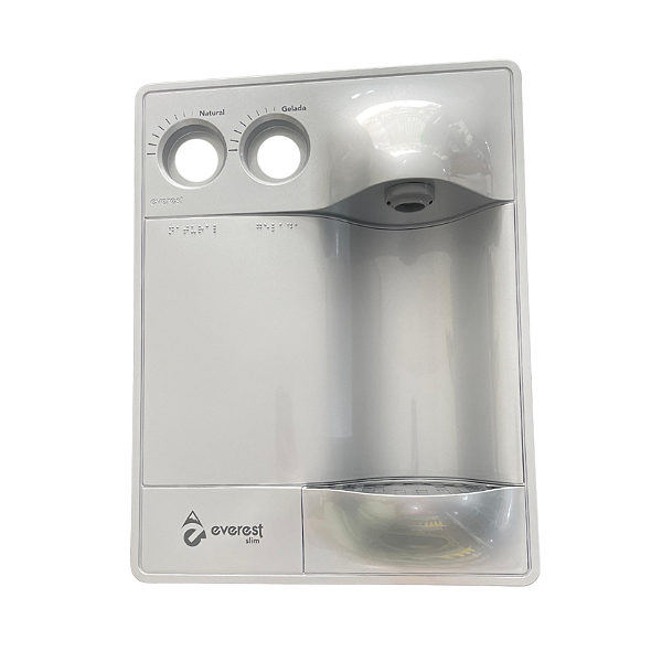 Kit Painel Frontal para Purificador Everest – SLIM Prata (Modelo Novo)