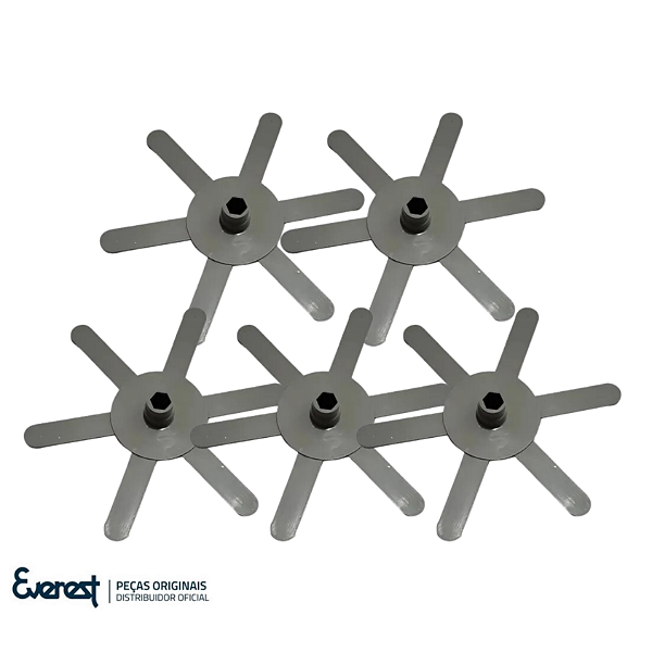 Kit 5 Aletas Plásticas Para Maquina De Gelo - Everest original
