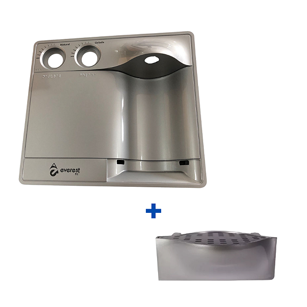 Conjunto Painel Frontal para Purificador Everest FIT prata (Modelo Novo)