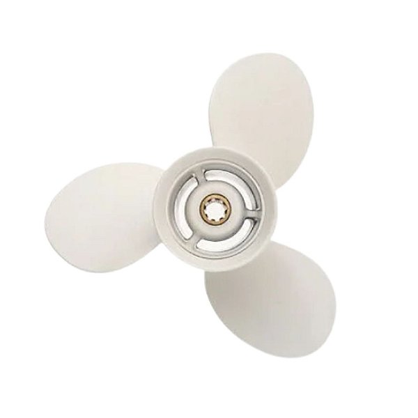 Hélice para motor de popa Yamaha Náutica 40hp a 55hp 2T e F40/50/60 4T Passo 11x15 Estria c/escape