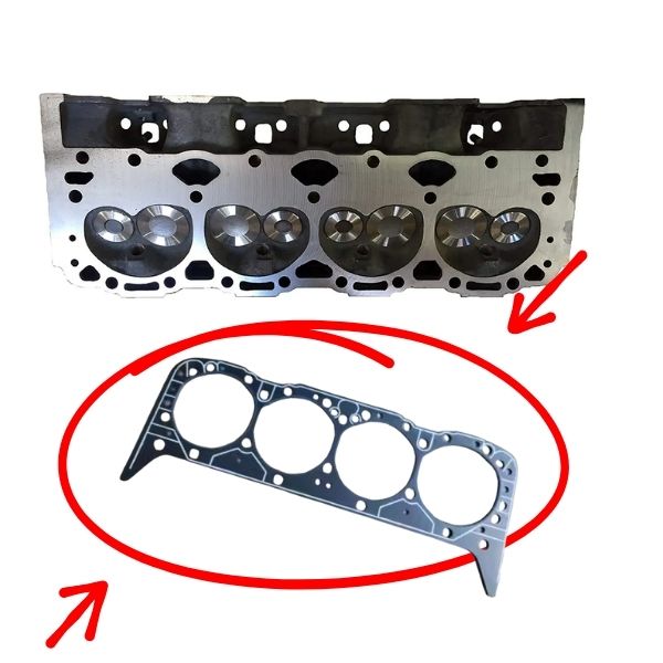 Cabeçote Completo Motor de centro Mercruiser V8 5.7 6.2 350MAG MPI com juntas