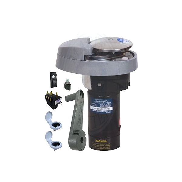 Guincho Elétrico Corrente 6mm 12v Completo Vertical VA600 Barco 5,4 a 9m (18 a 30 pés)