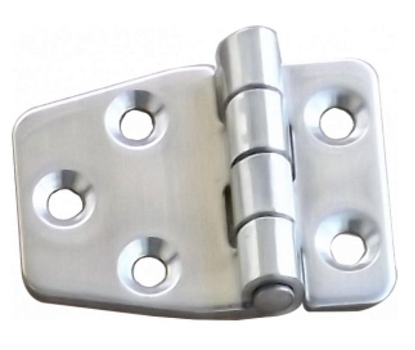 DOBRADIÇA TRAPEZOIDAL 5F EM ACO INOX  - 55x40MMx2mm