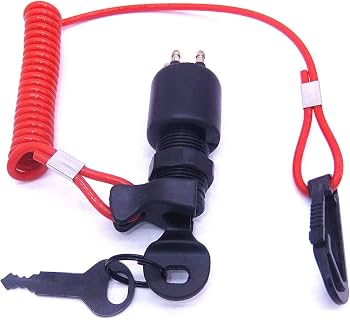 Interruptor de ignição conjunto de chave com cordão corta circuito para motor náutico OMC Johnson Evinrude 40-200HP 05005801