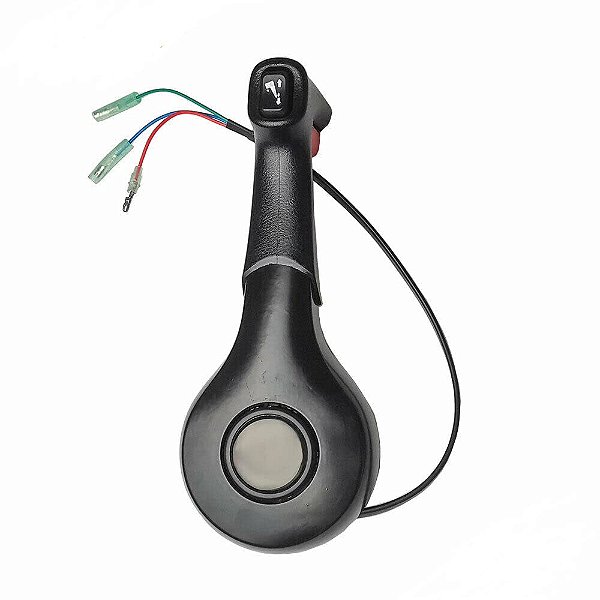 Comando lateral com botão de trim up e down sobe e desce para motor náutico Mercury
