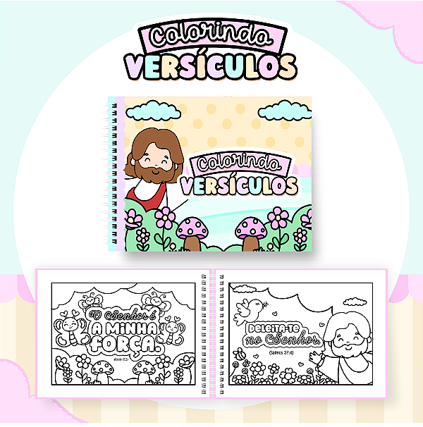 Livro para Colorir Versículos 1
