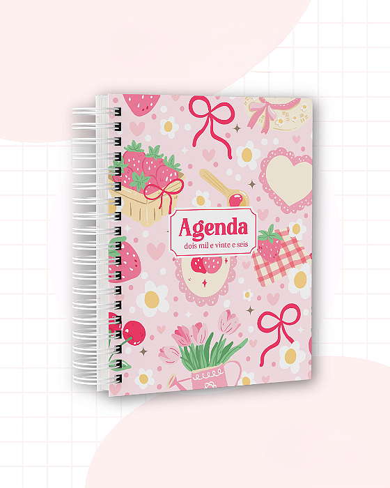 Agendas 2026 Feminina Personalizadas | Frutas e Doces