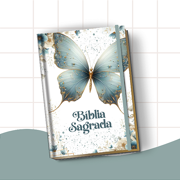 Bíblia Letra Hiper Plus com Harpa – Leitura Confortável e Edição Completa | Borboleta Azul