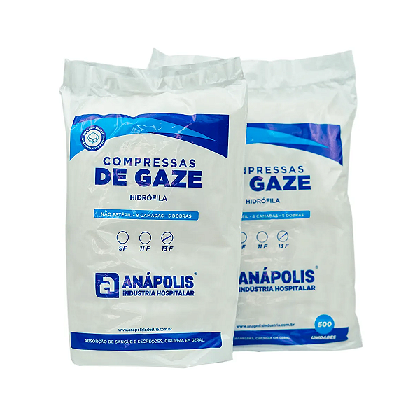 Compressa de Gaze 500 un. Aberta Anápolis