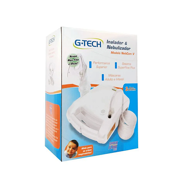 Inalador e Nebulizador Nebcom 5 Branco