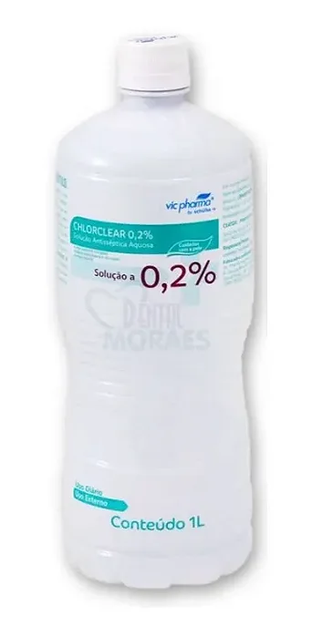 Clorexidina 0,2% Aquosa 1 Litro - Solução Antisséptica Tópica