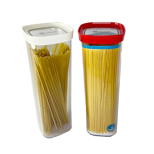 Pote para Macarrão Espaguete com Tampa Hermética Acrílico