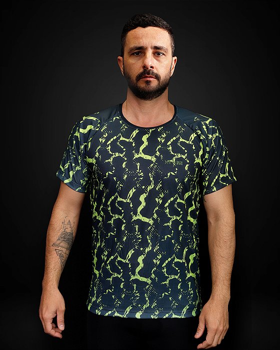 DRY FORCE CAMISA GREEN THUNDER