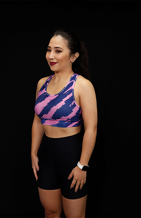 Top Feminino Bolso Power Rosa