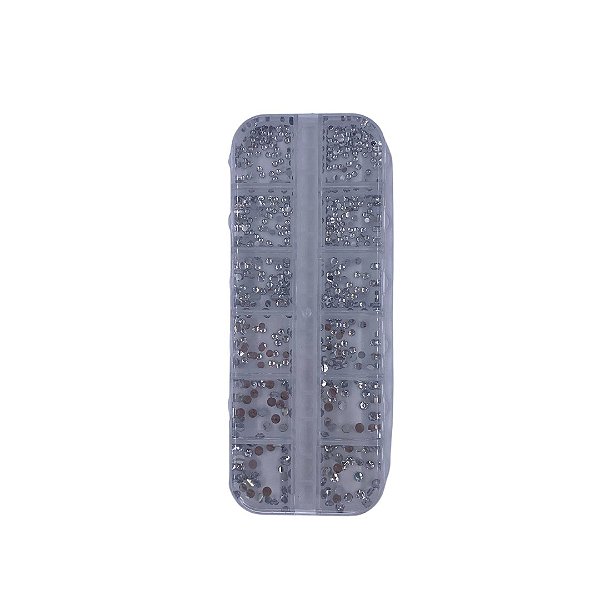 Kit Strass Para Maquiagem Prata