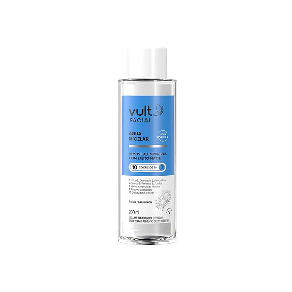 Água Micelar Facial Vult 200ml