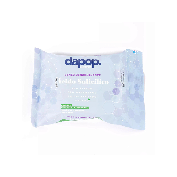 Lenço Demaquilante Com Ácido Salicílico Dapop