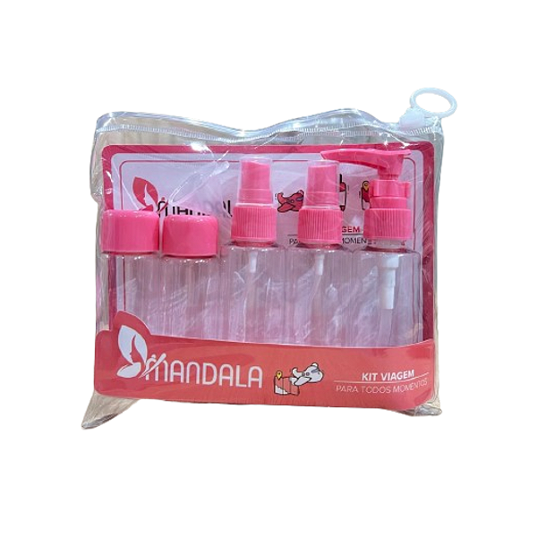 Kit De Frascos Para Viagem Mandala