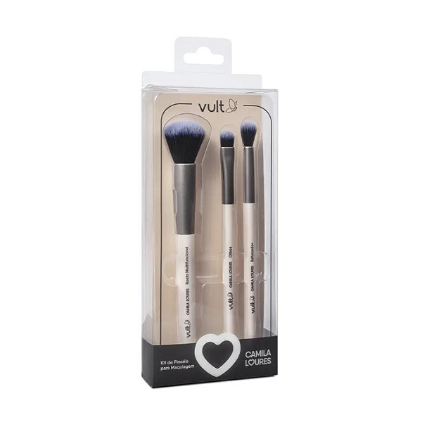 Kit de Pincéis Camila Loures (3 itens)