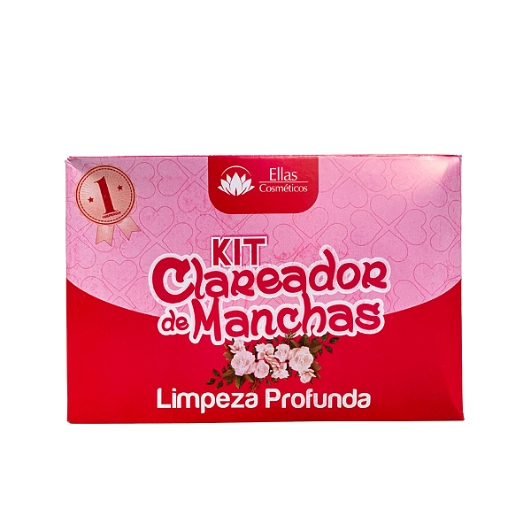 Kit Clareador De Manchas Limpeza Profunda Ellas Cosméticos