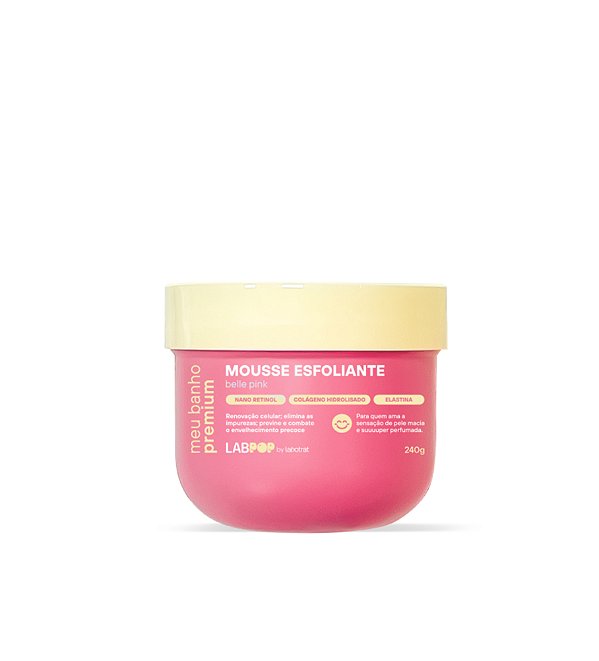 Mousse Esfoliante Belle Pink Labpop By Labotrat