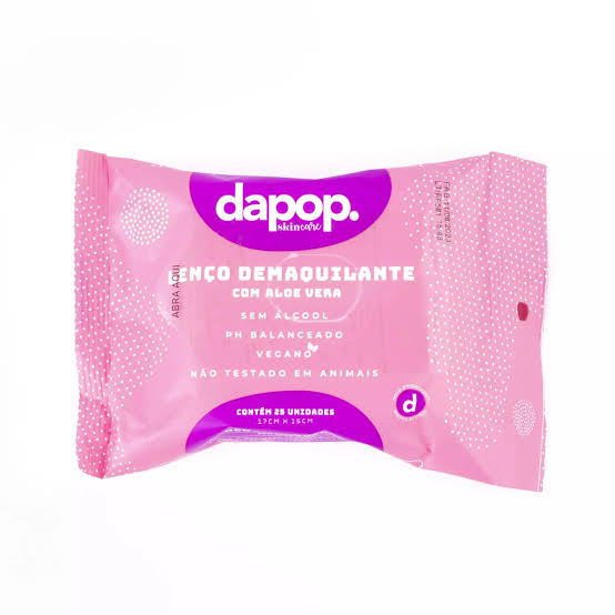 Lenço Demaquilantes Com Aloe Vera