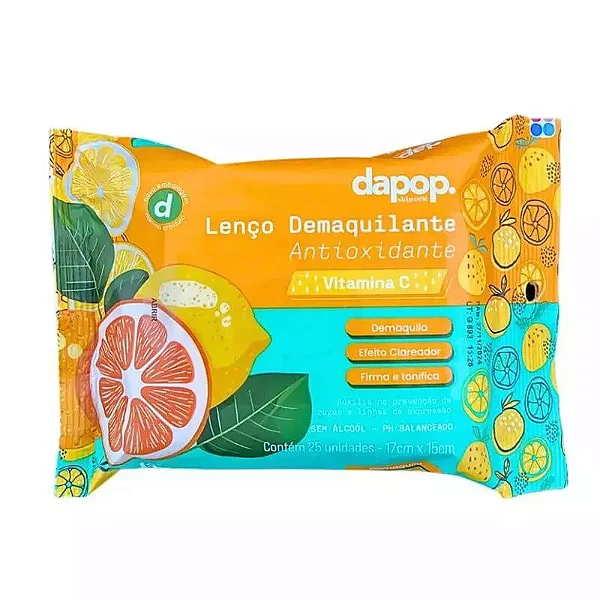 Lenço Demaquilante Antioxidante Vitamina C