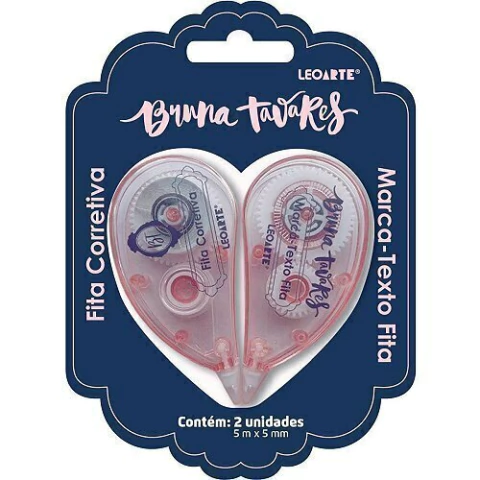 Fita Corretiva e Marca Texto Fita Bruna Tavares