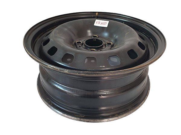 Roda Ferro Gol Saveiro Voyage G5 G6 G7 2008 A 2019 Aro 15 4X100 Tala 6 Preta Original