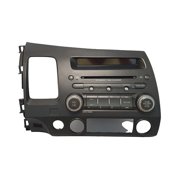 Radio Som New Civic 2007 A 2011 Cd Aux Mp3 Mod.Cromado Nh608L Grafite 39100Snjm62 Original