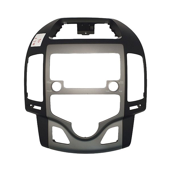 Moldura Central Painel I30 2009 A 2012 2 Din Cinza U05F0548 Original