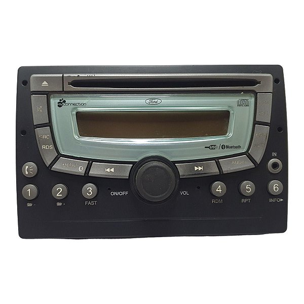 Radio Som Ecosport 2008 A 2012 Myconnection Bluetooth 9S6518D804Ab Original