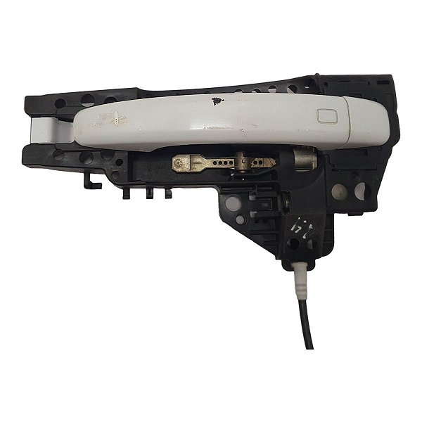 Macaneta Externa Puxador Audi A4 2008 A 2016 Traseira Esquerda Branco Metal 8T01837885 Original