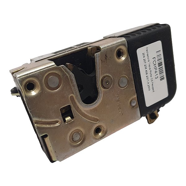 Fechadura Trava Porta C3 Peugeot 206 207 208 406 2001 A 2009 Eletrica Dianteira Direita 6 Pinos Original