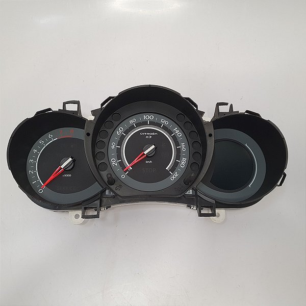 Painel Instrumentos C3 2013 A 2016 (S/ Lente) 200Km 8000Rpm Visteon 9668065580 Original