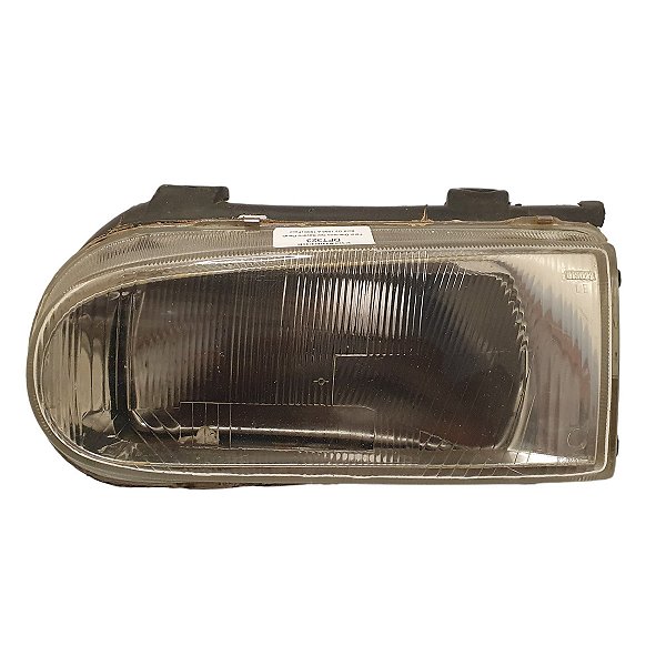 Farol Dianteiro Gol Saveiro Parati Bola G2 1995 A 1999 (Foco Enferrujado) Esquerdo Mascara Cromada Foco Simples Original