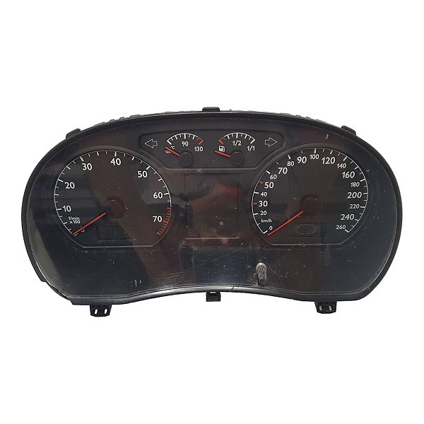 Painel Instrumentos Polo 2005 A 2009 (Displays Queimados) 260Km 7000Rpm Vdo 6Q0920800R Original