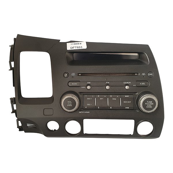 Radio Som New Civic 2007 A 2011 (moldura quebrada) 39100SNJM02 Original