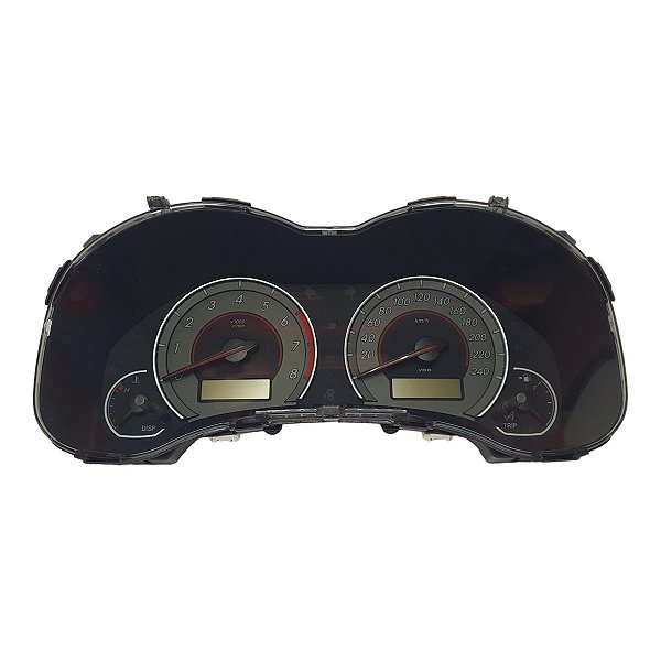 Painel Instrumentos Corolla 2009 A 2012 Cinza (Faltand.Pin.Inf.) 240Km 8000Rpm Original