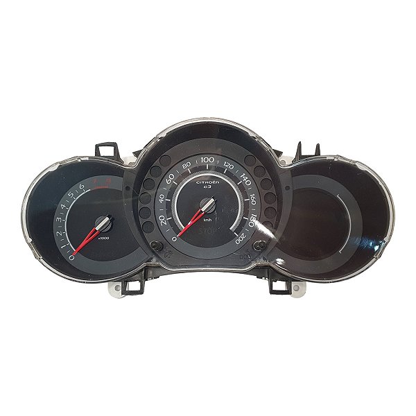 Painel Instrumentos C3 2013 A 2016 Fundo Cinza (Pin.Fix.Quebrado) 200Km 8000Rpm Original