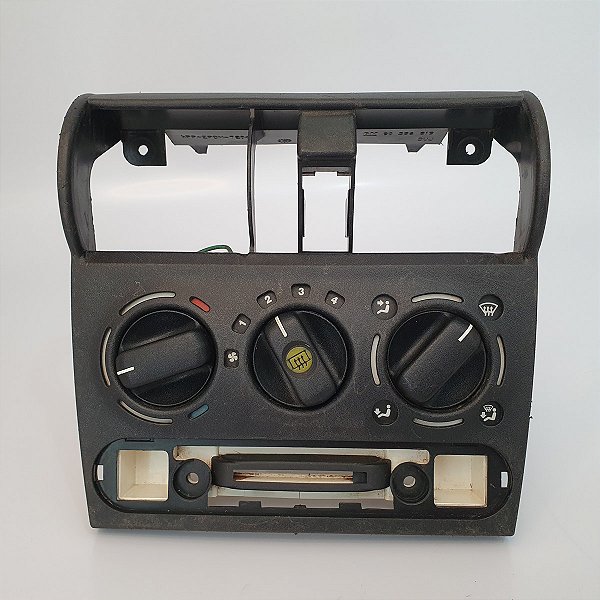 Controle Comando Ar Corsa Wind Classic 1996 a 2015 Preto (Sem botão direcionador ar) 90386842 90482563 Original