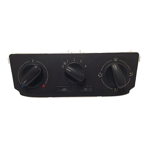 Controle Comando Ar Condicionado Gol Saveiro Voyage G6 2013 A 2016 Mod. Botão Preto (Hastes Fixacao Quebradas) Original